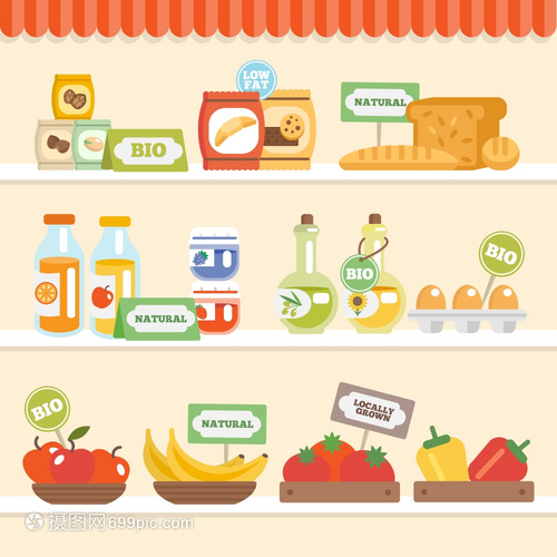 自然馈赠，健康生活 生物生态天然食品超市货架图鉴